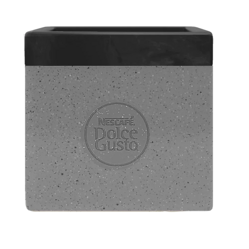 LIXEIRA CINZA SUSTENTÁVEL PARA CÁPSULAS