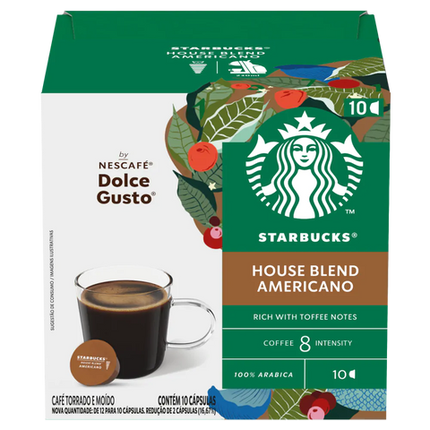 STARBUCKS AMERICANO HOUSE BLEND 10 CÁPSULAS